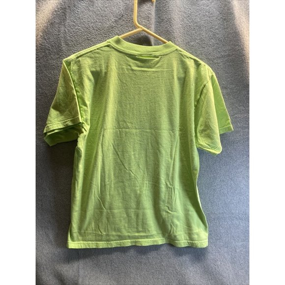 THE WALT DISNEY CO Kids XL(18-20) Lime Green SHIRT Mickey Mouse Crew Neck Heart - Picture 5 of 5
